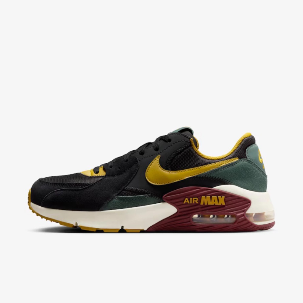 Nike Air Max Excee Black Vintage Green Dark Team Red Bronzine