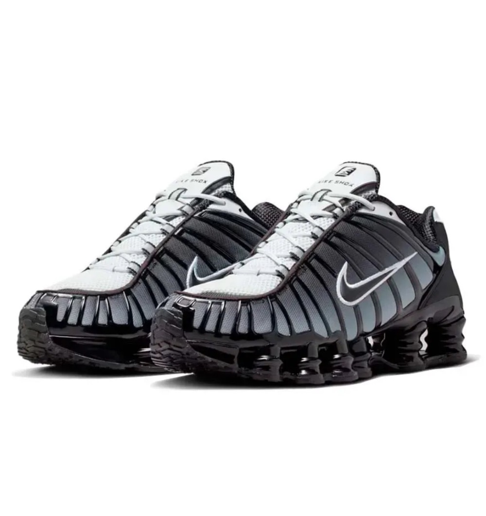 Nike Shox TL Black Pure Platium — 41, Novo
