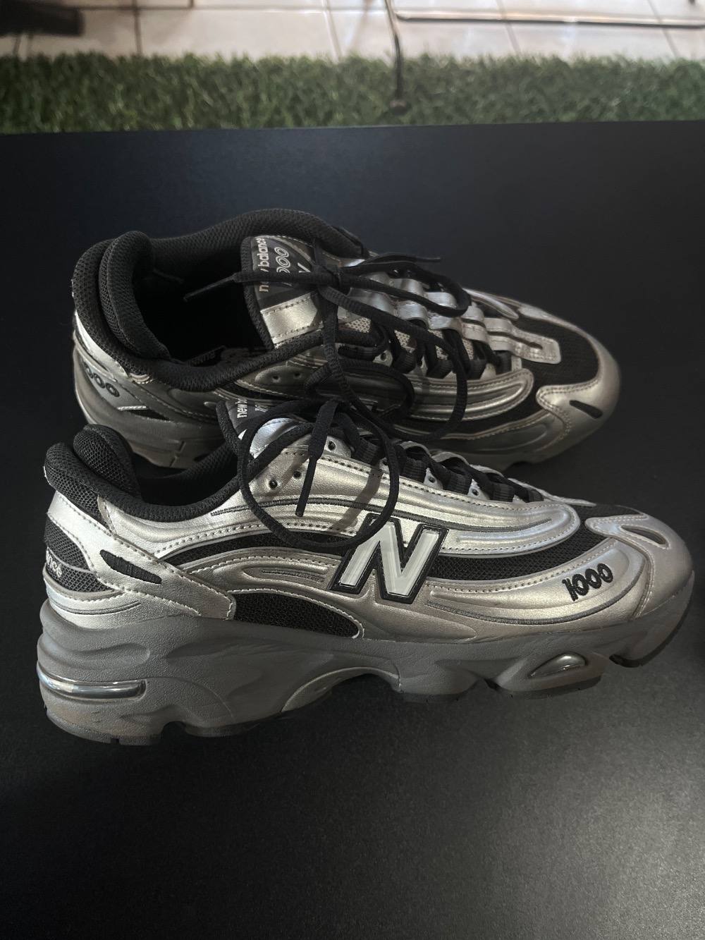New Balance 1000 Silver Metallic Green