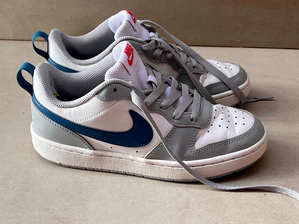 Nike Court Borough Low 2 White Grey Navy