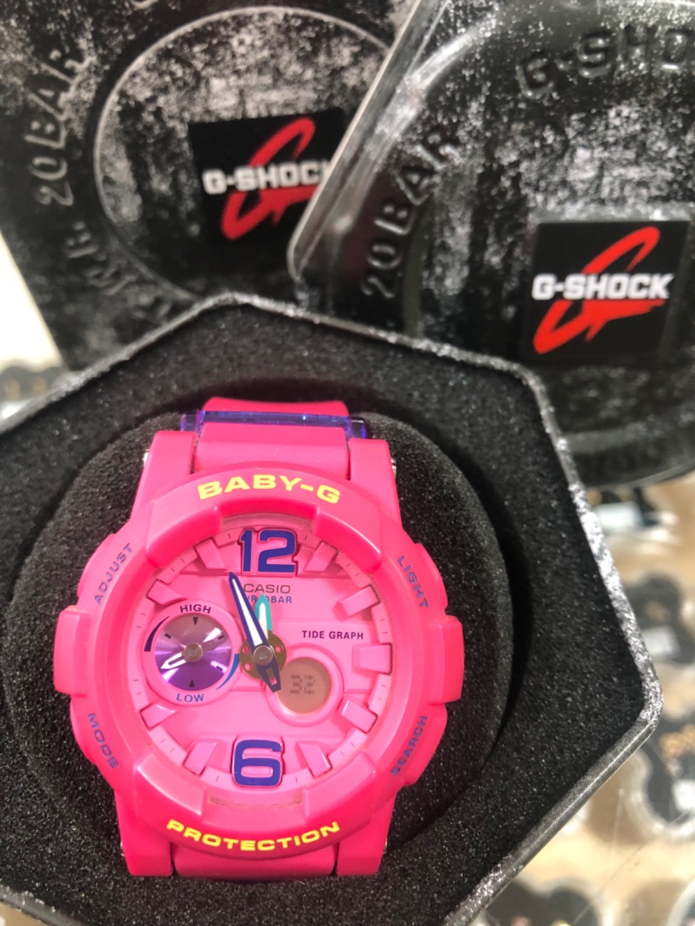 Relógio Casio Baby-G G-LIDE Pink Dial 44 mm