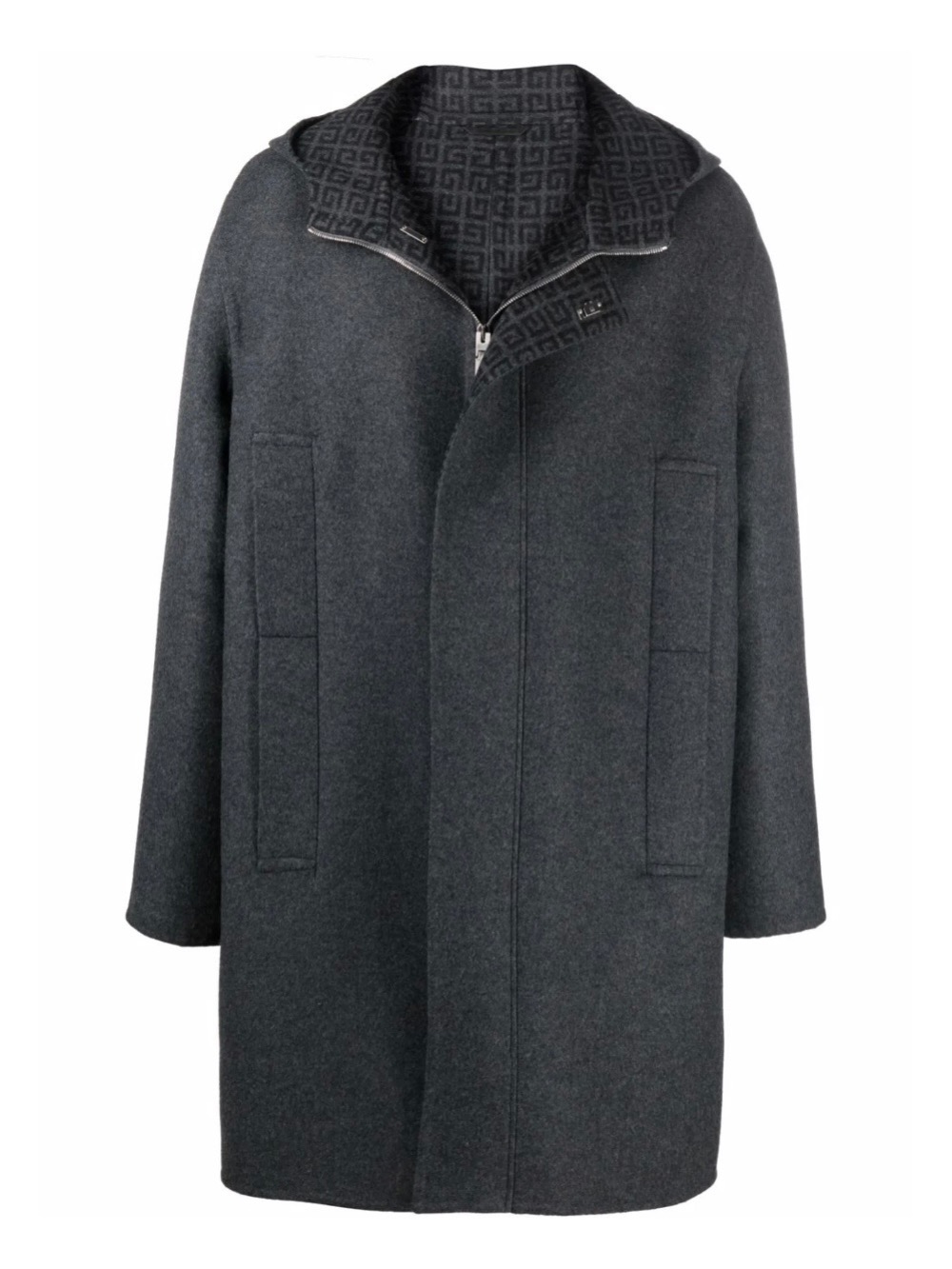 Givenchy Double-Faced Hooded Coat