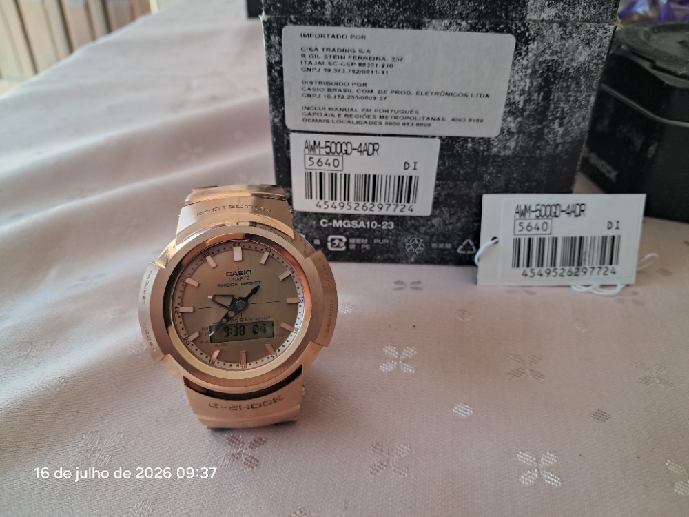 RELÓGIO CASIO G SHOCK AWM 500GD 4DR