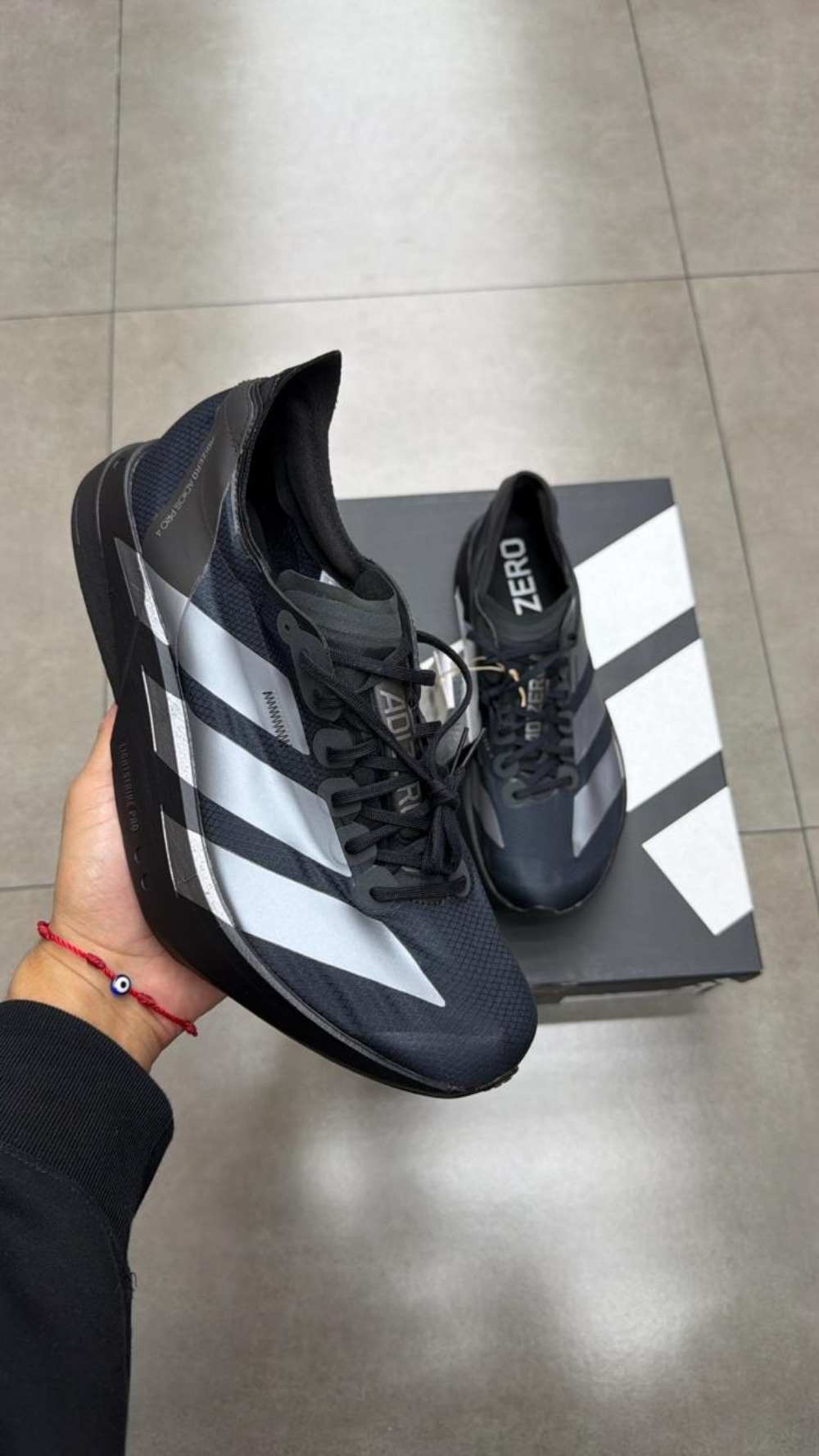adidas Adizero Adios Pro 4 Core Black Iron Metallic Carbon