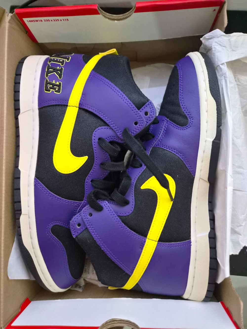 Nike Dunk High Lakers