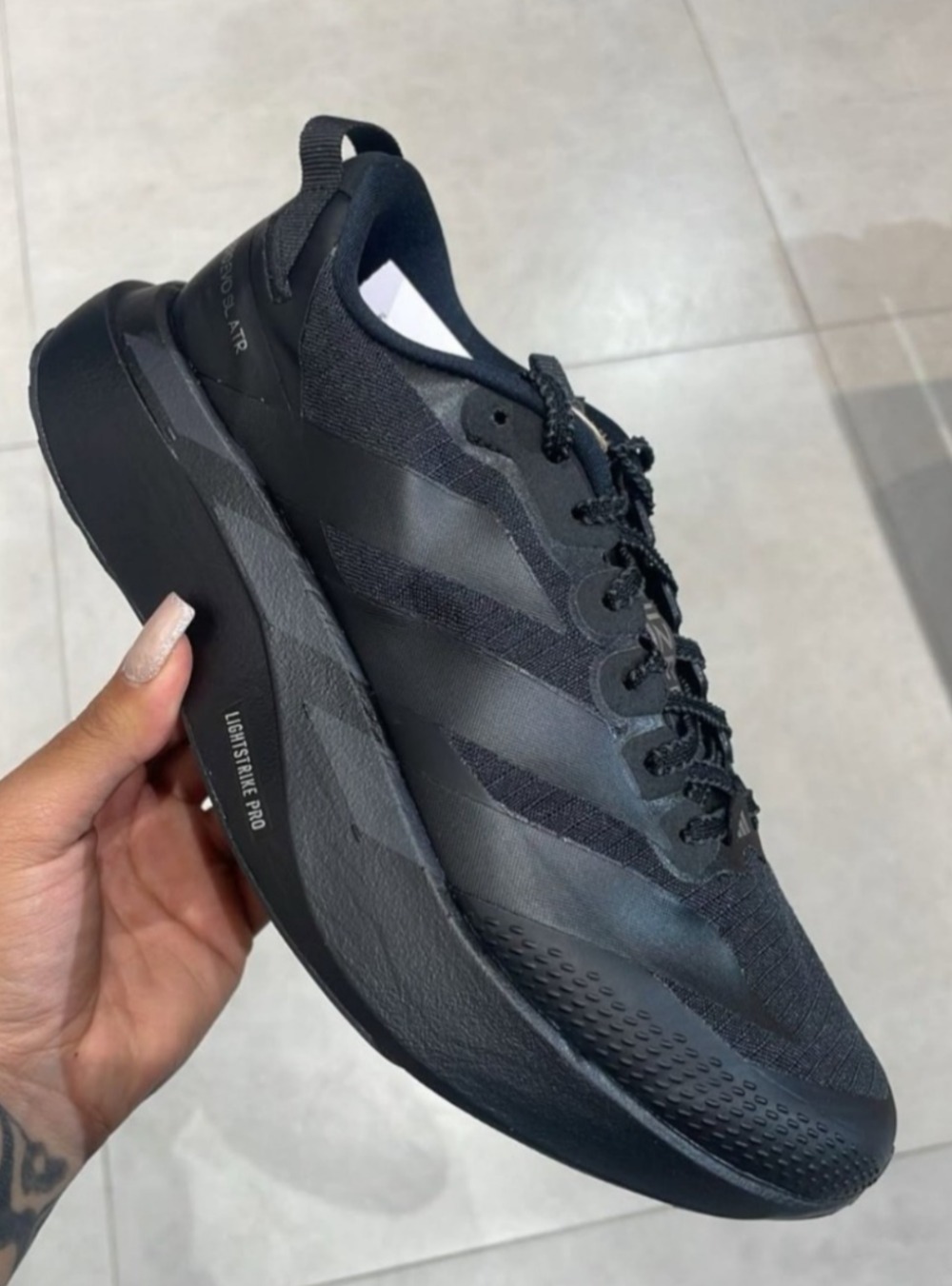 adidas Adizero Evo SL ATR Black Night Grey — 38 / 39 / 40 / 41 / 42, Novo