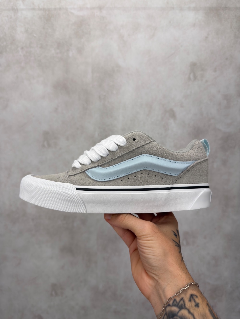 Vans Knu Skool Pop Sidestripe Gray Blue