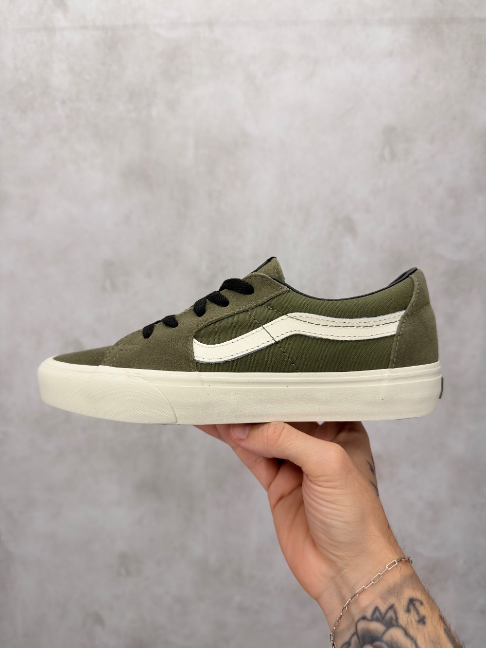 Vans Sk8-Low Mossy Olive Egret
