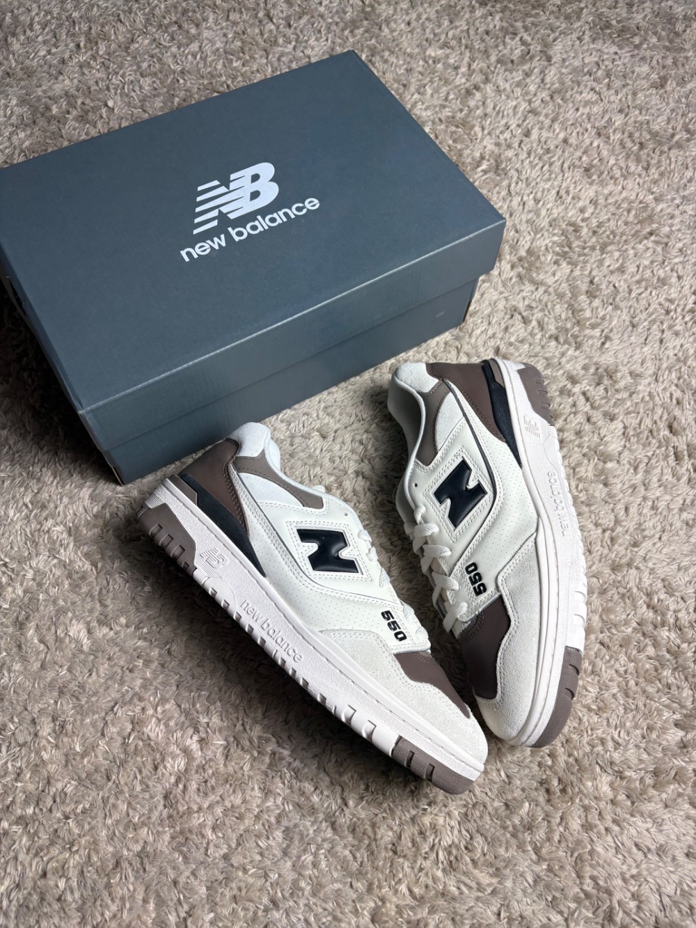 New Balance 550 Sea Salt Macadamia Nut Brown