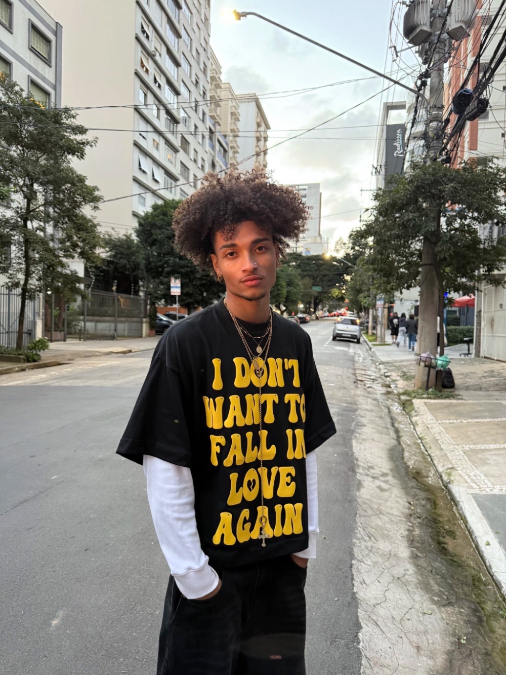 Camiseta Tears No More Love Black