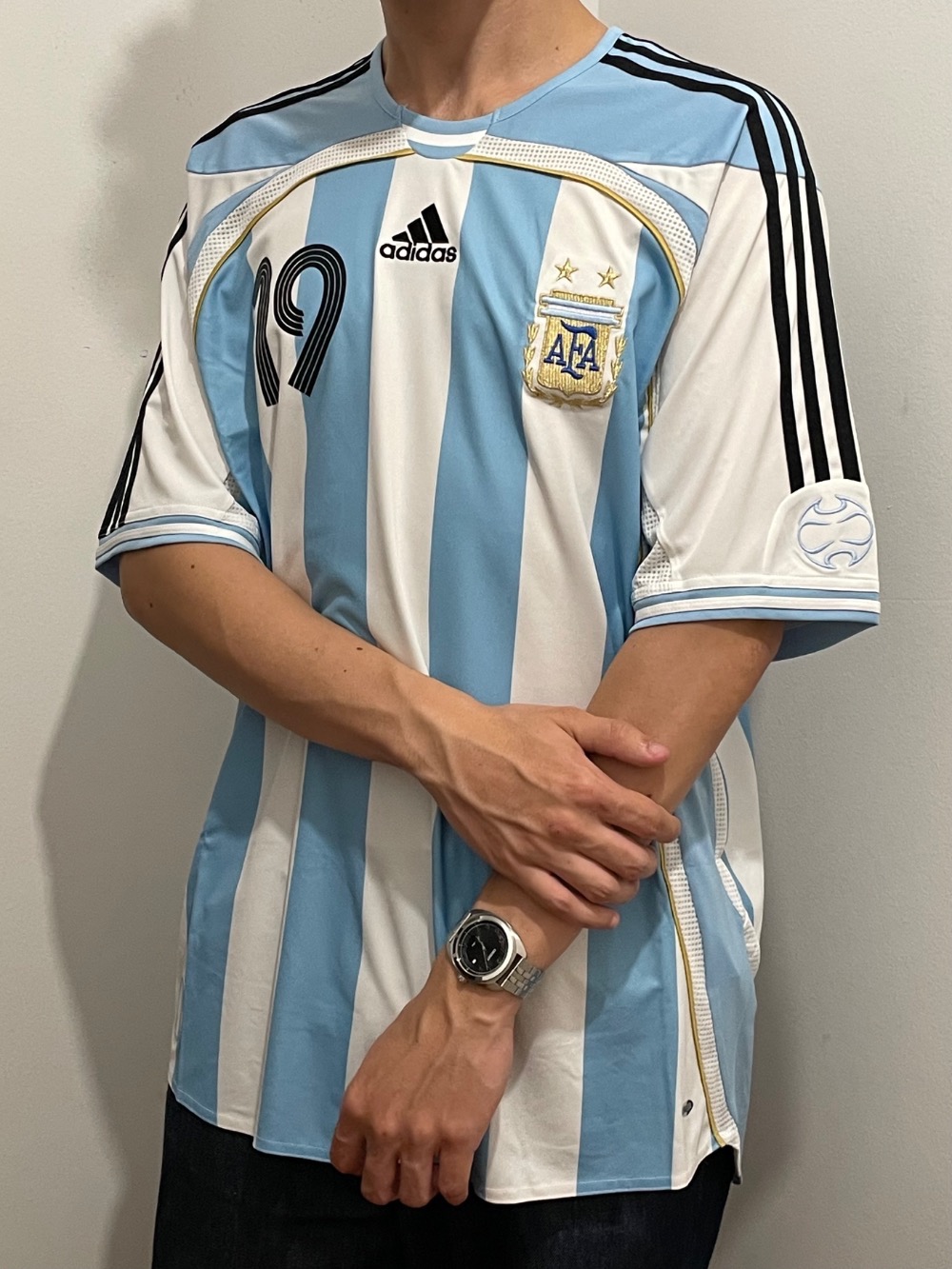 Camiseta adidas Argentina Home Jersey 2006 Messi White — P / M / G / XG / XXG, Novo