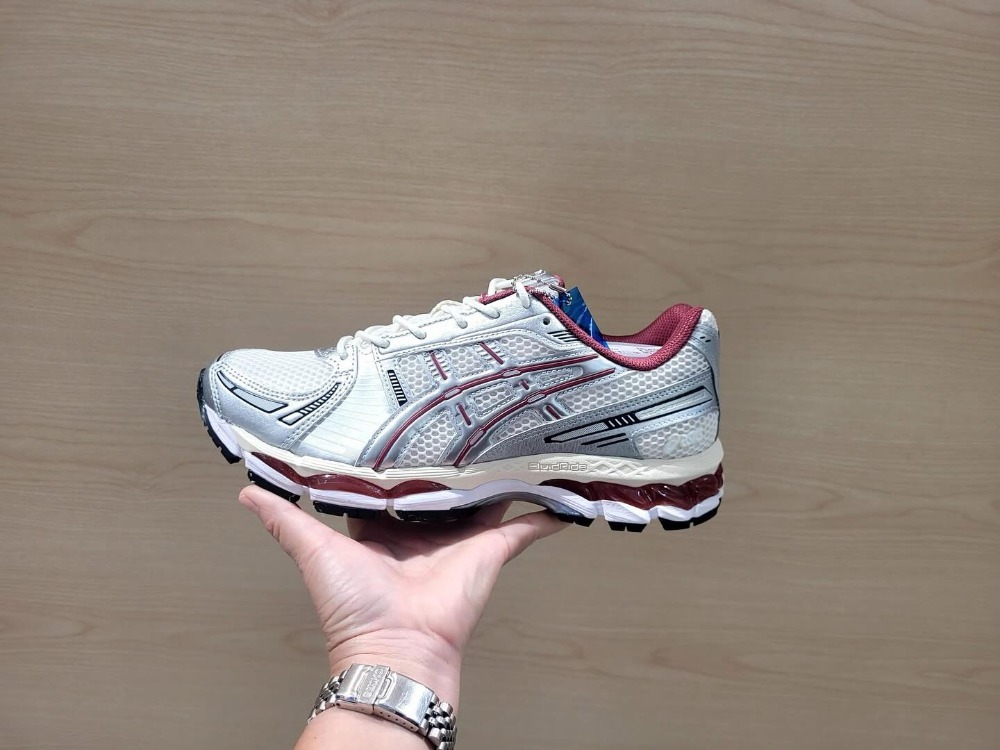 Asics Gel-Kayano 12.1 Silver Red Yellow