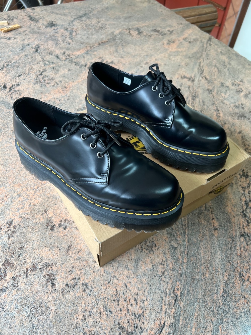 Dr. Martens 1461 QUAD BLACK 25567001 POLISHED SMOOTH