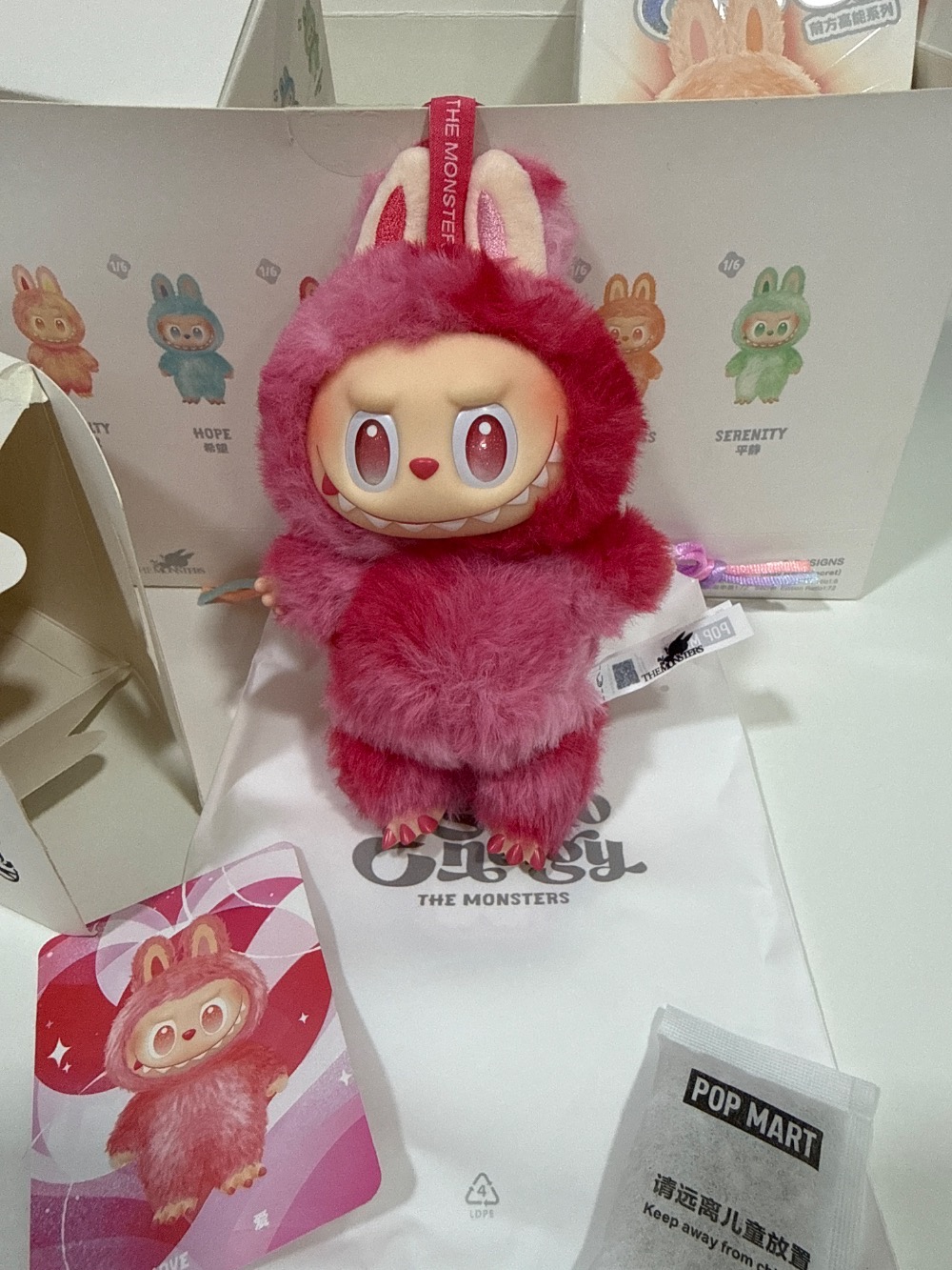 Pop Mart Labubu The Monsters Big into Energy Series Love Vinyl Pendant