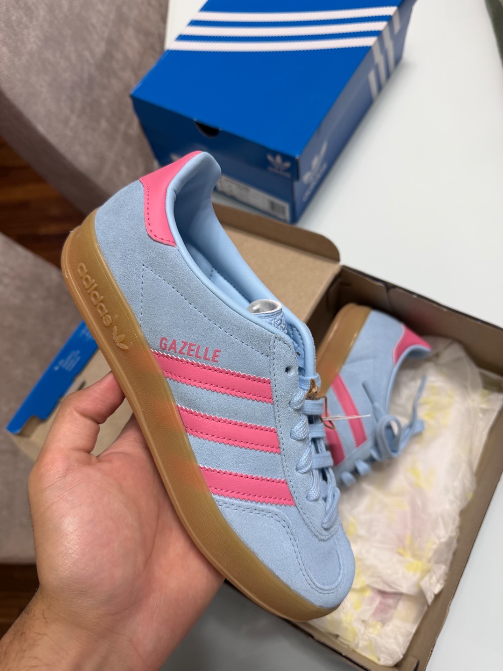 adidas Gazelle Indoor Clear Sky Rose Tone