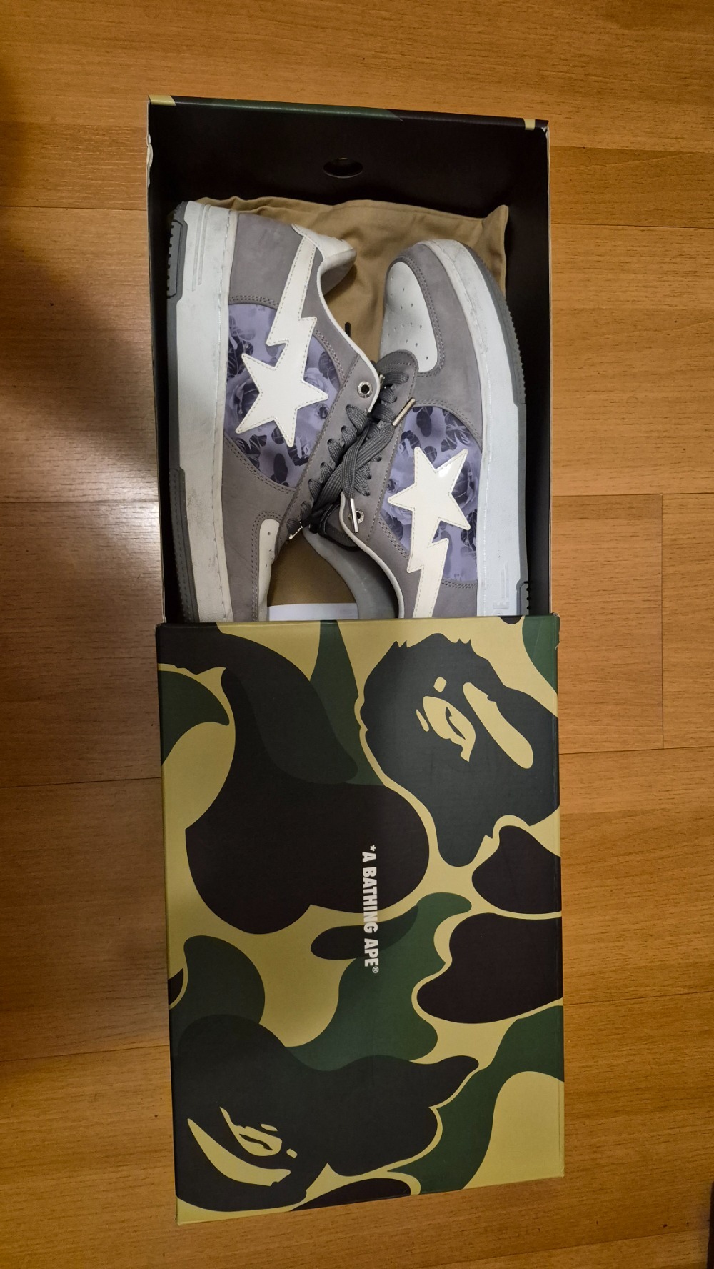 A Bathing Ape Bape Sta #2 Gray Roses