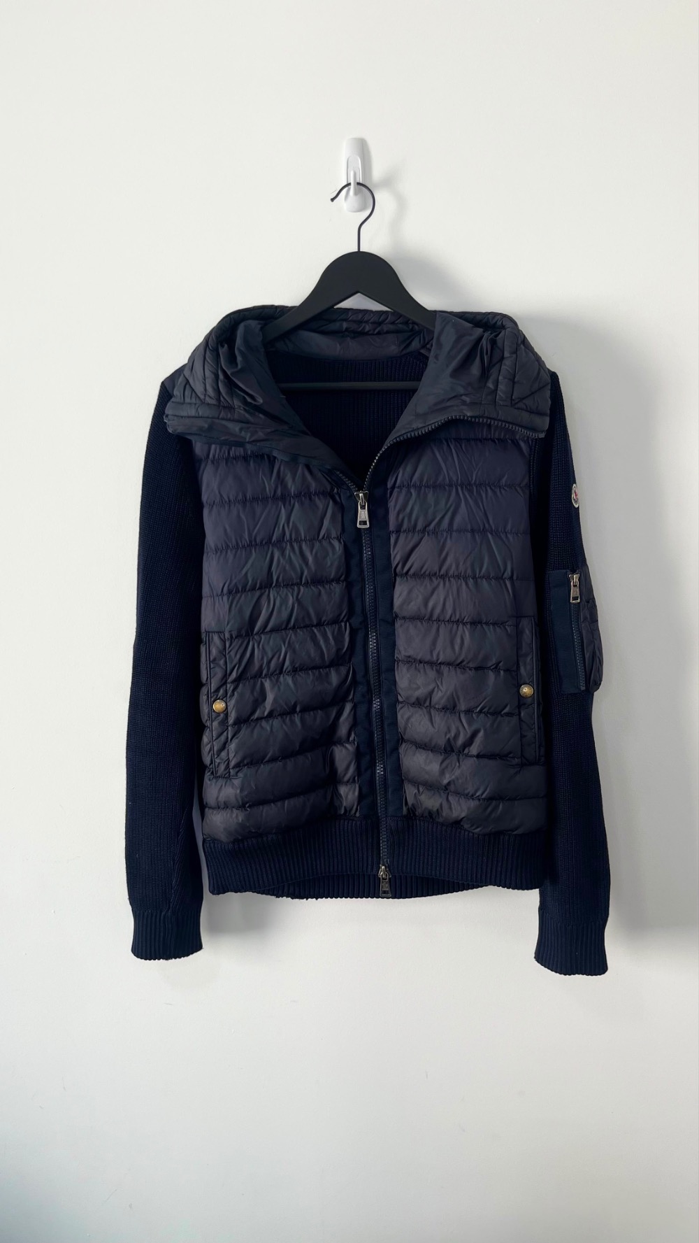 "Moncler Vintage" Cardigan Moncler Azul Marinho
