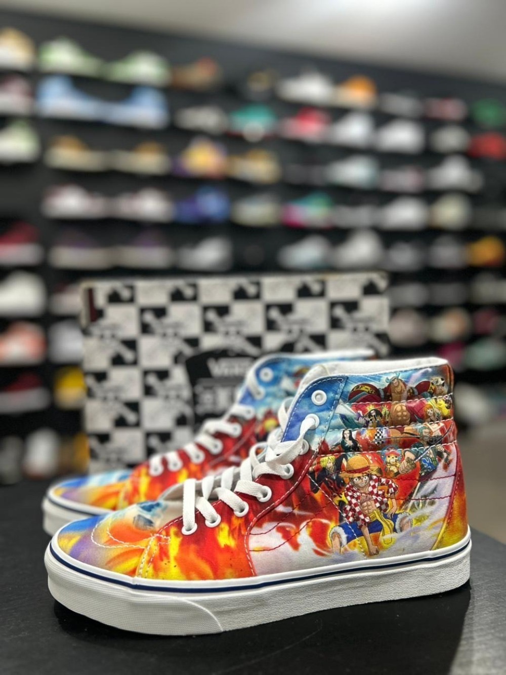 One Piece x Vans Sk8-Hi Punk Hazard Light Blue