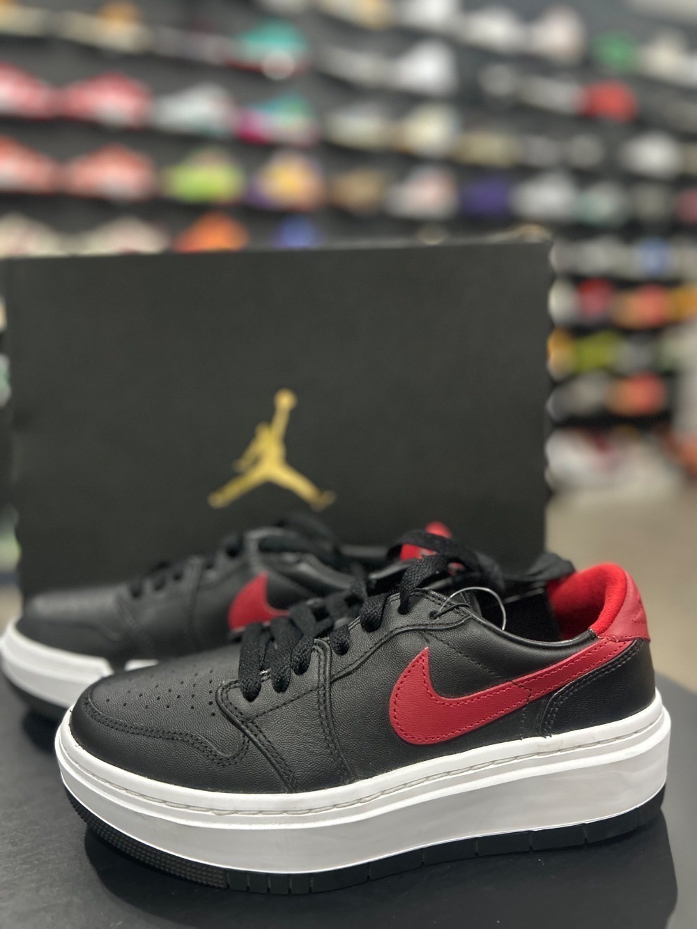 Air Jordan 1 Elevate Low Black Gym Red