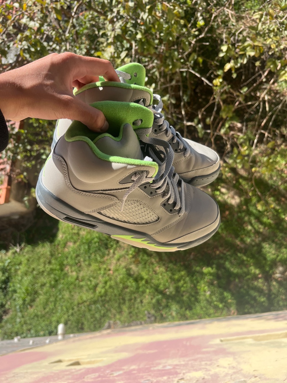 Air Jordan 5 Green Bean