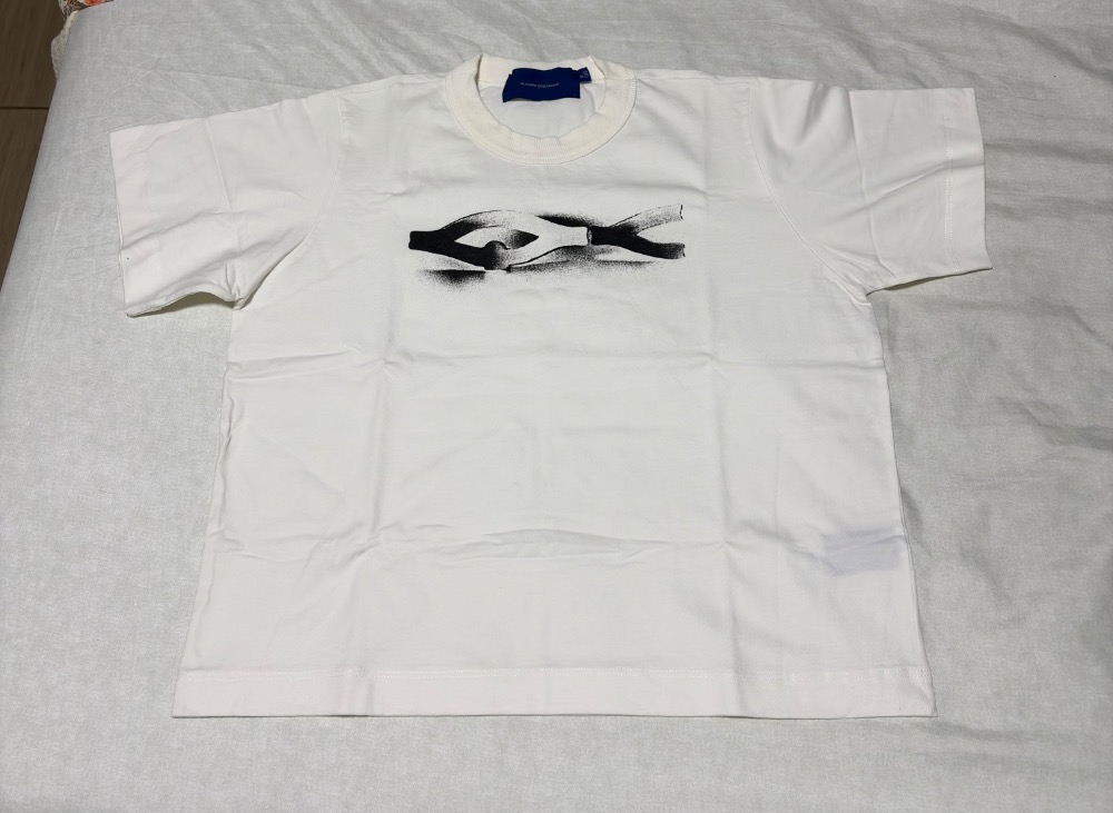 CAMISETA QUADRO CREATIONS STENCIL BABY TEE OFF-WHITE