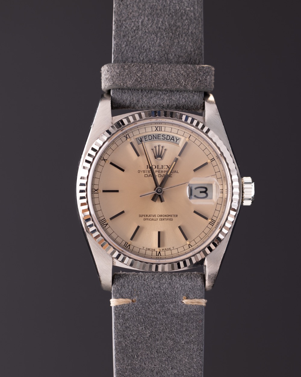 Relógio Rolex Vintage Day-Date WG Gold 36mm