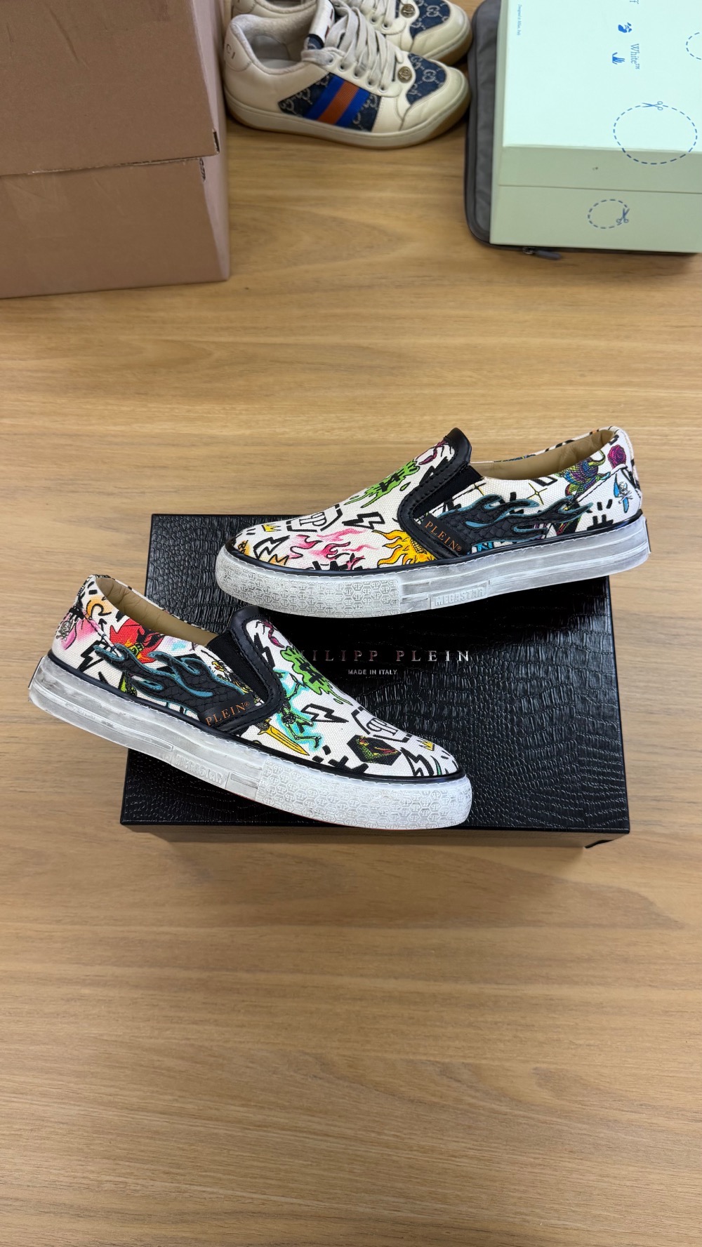 Philipp Plein Slip On Flame