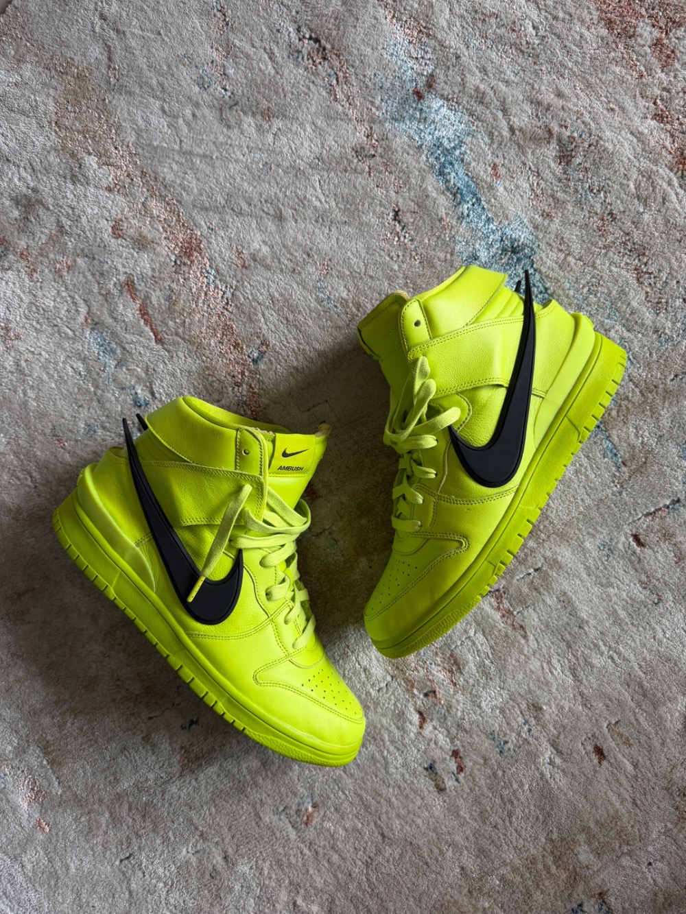 Ambush x Nike Dunk High Flash Lime