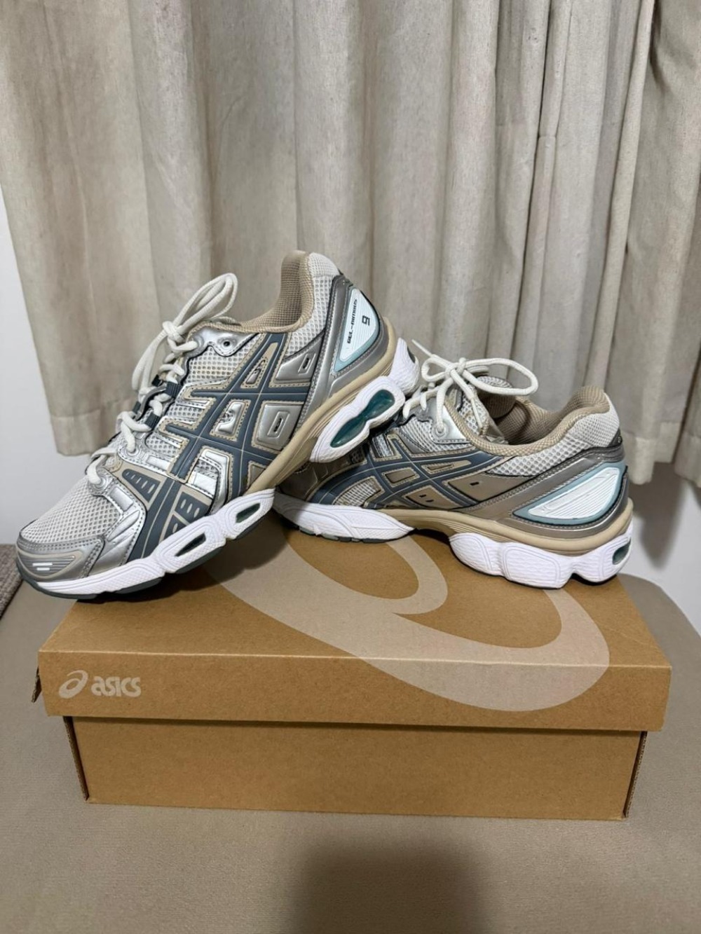 Asics Gel-Nimbus 9 White Stell Grey