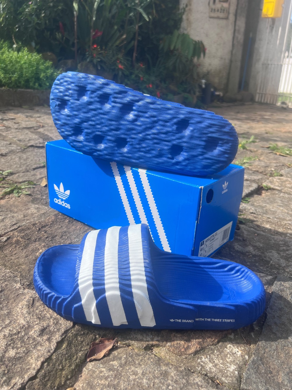 adidas Adilette 22 Royal Blue Cloud White