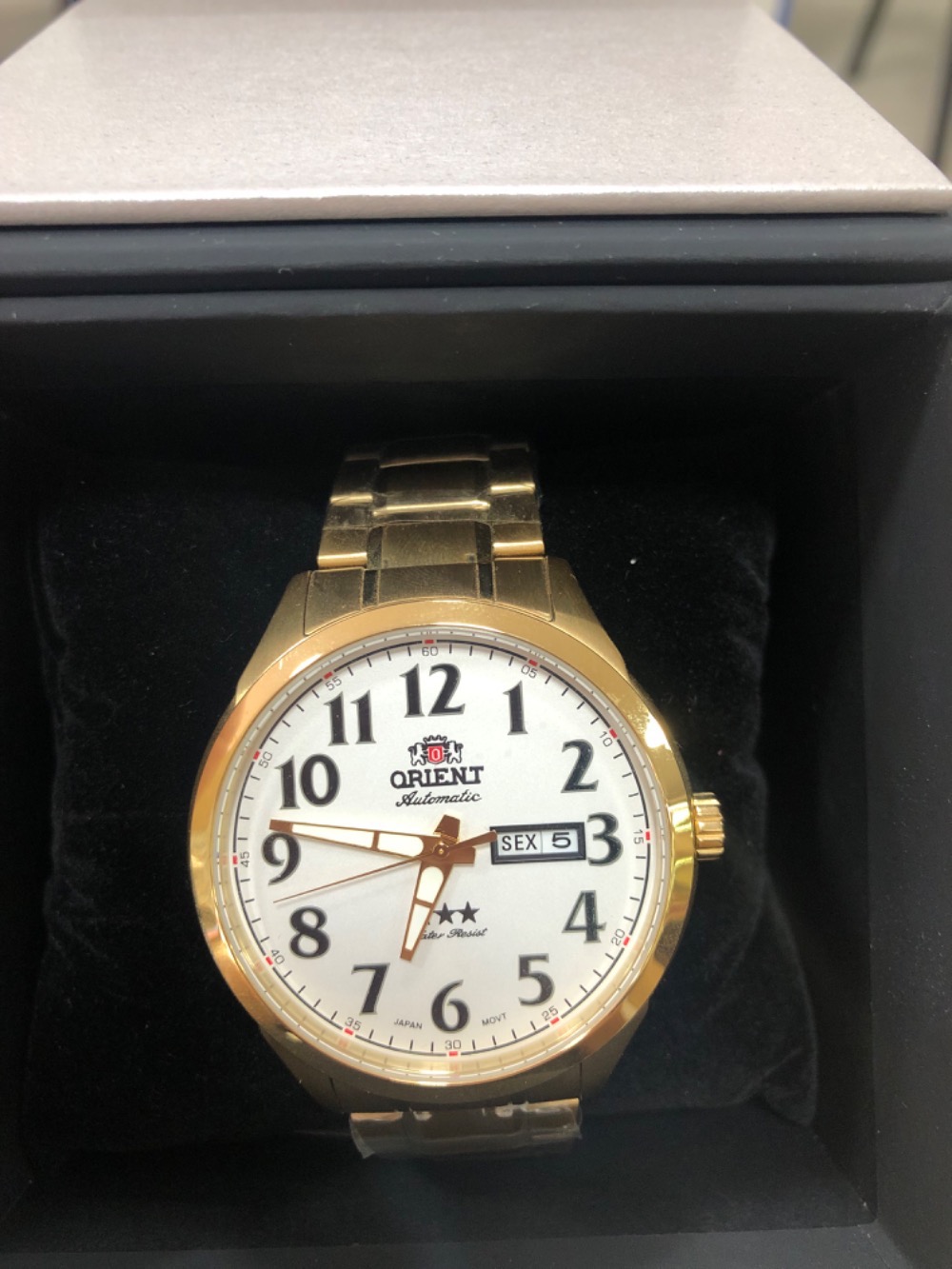 Relógio Orient Automatic Gold Black