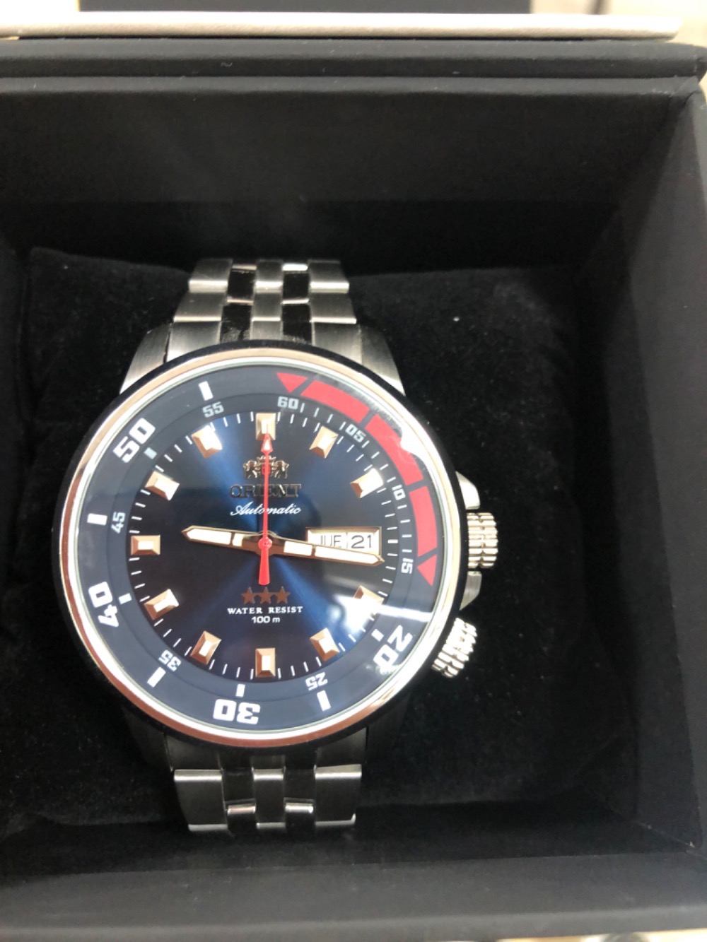 Relógio Orient Automatic Silver Black
