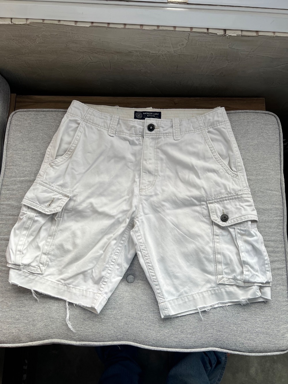 Bermuda Cargo American Eagle Vintage Off White
