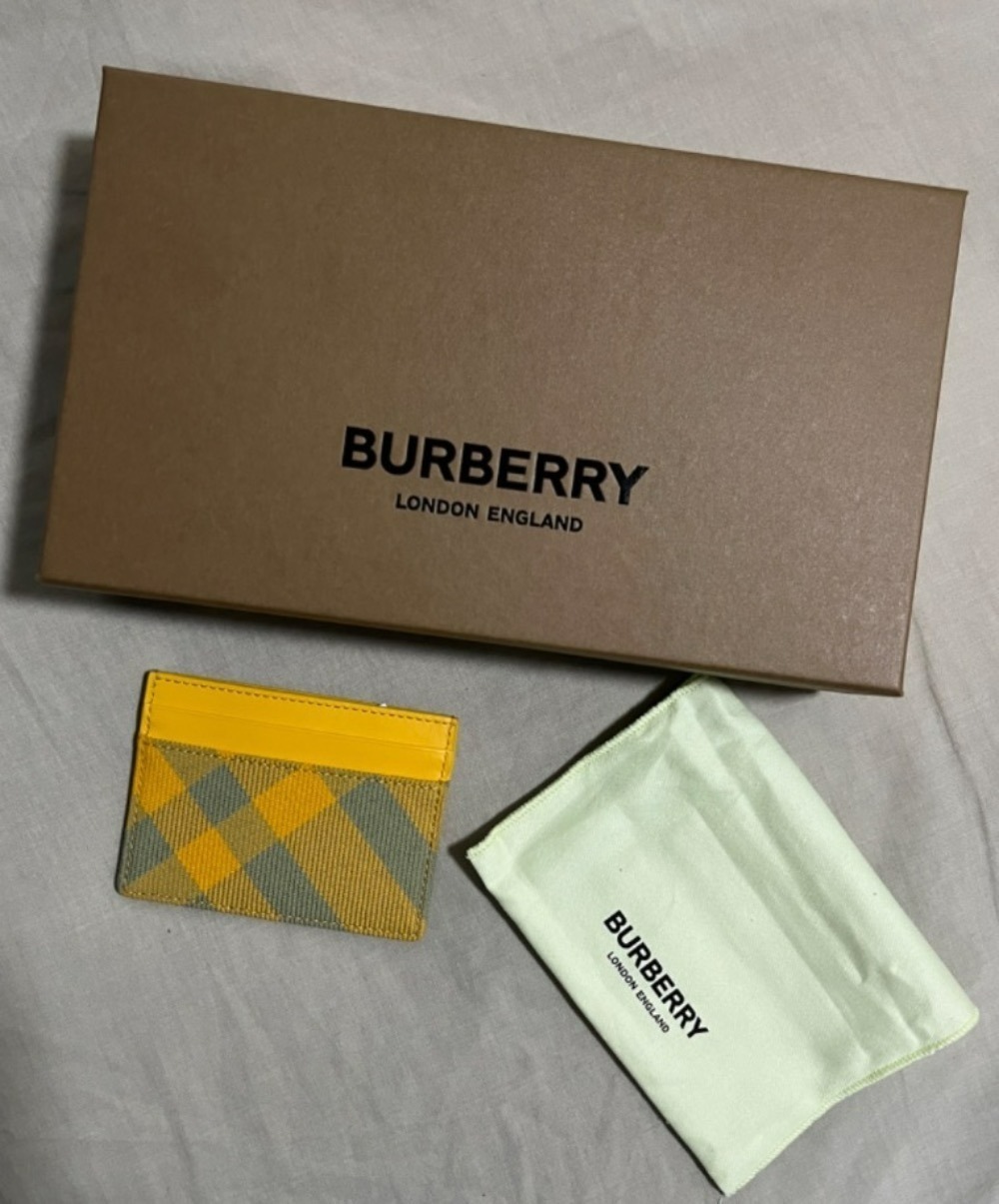 Burberry Porta Cartão Burberry Masculino Amarelo