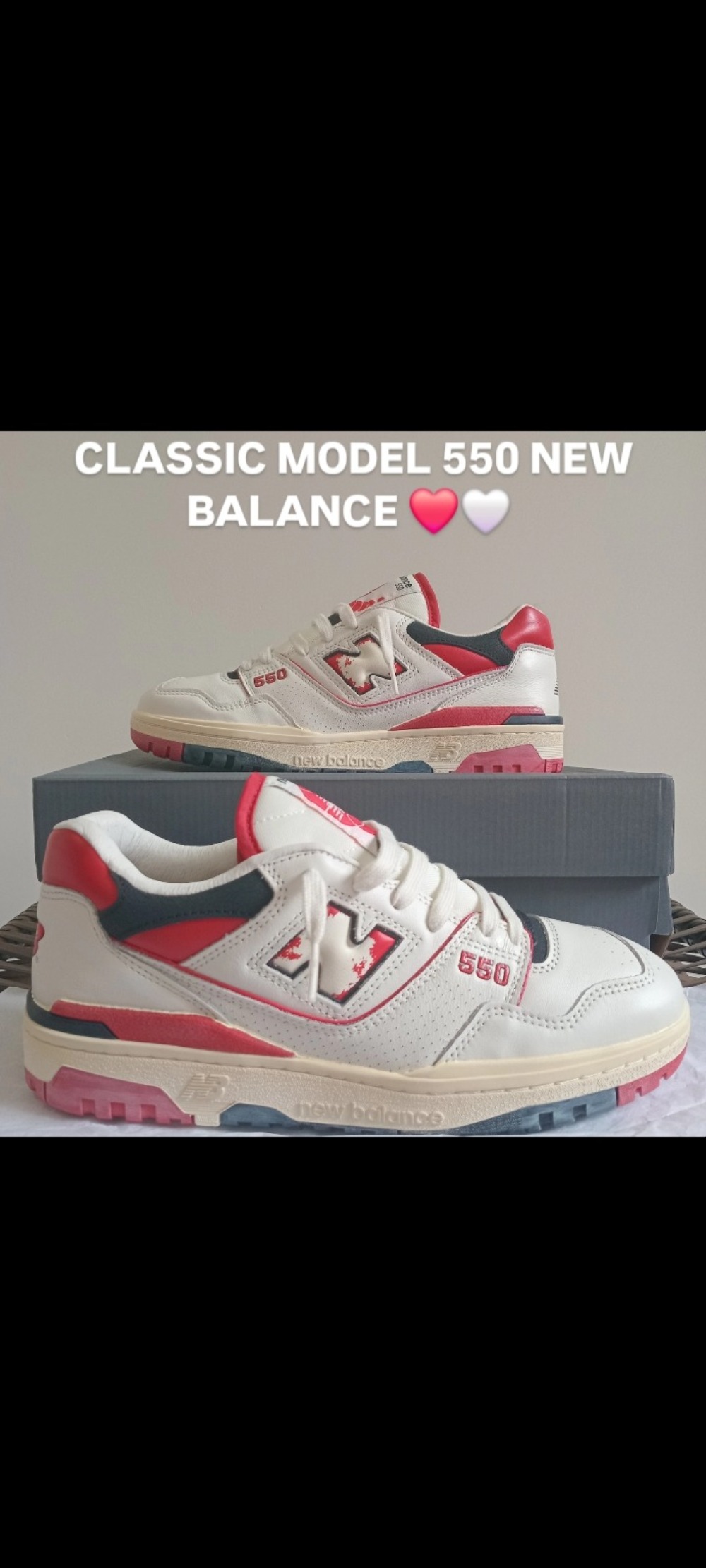 New Balance 550 Vintage Pack Team Red