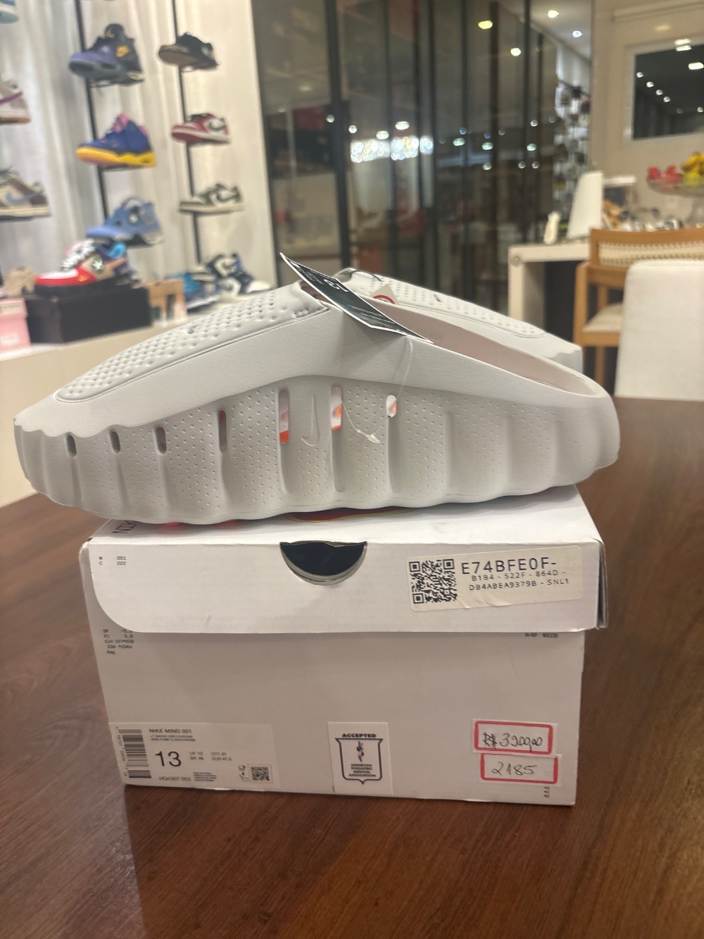 Nike Mind 001 Slide Light Smoke Grey — 46, Novo