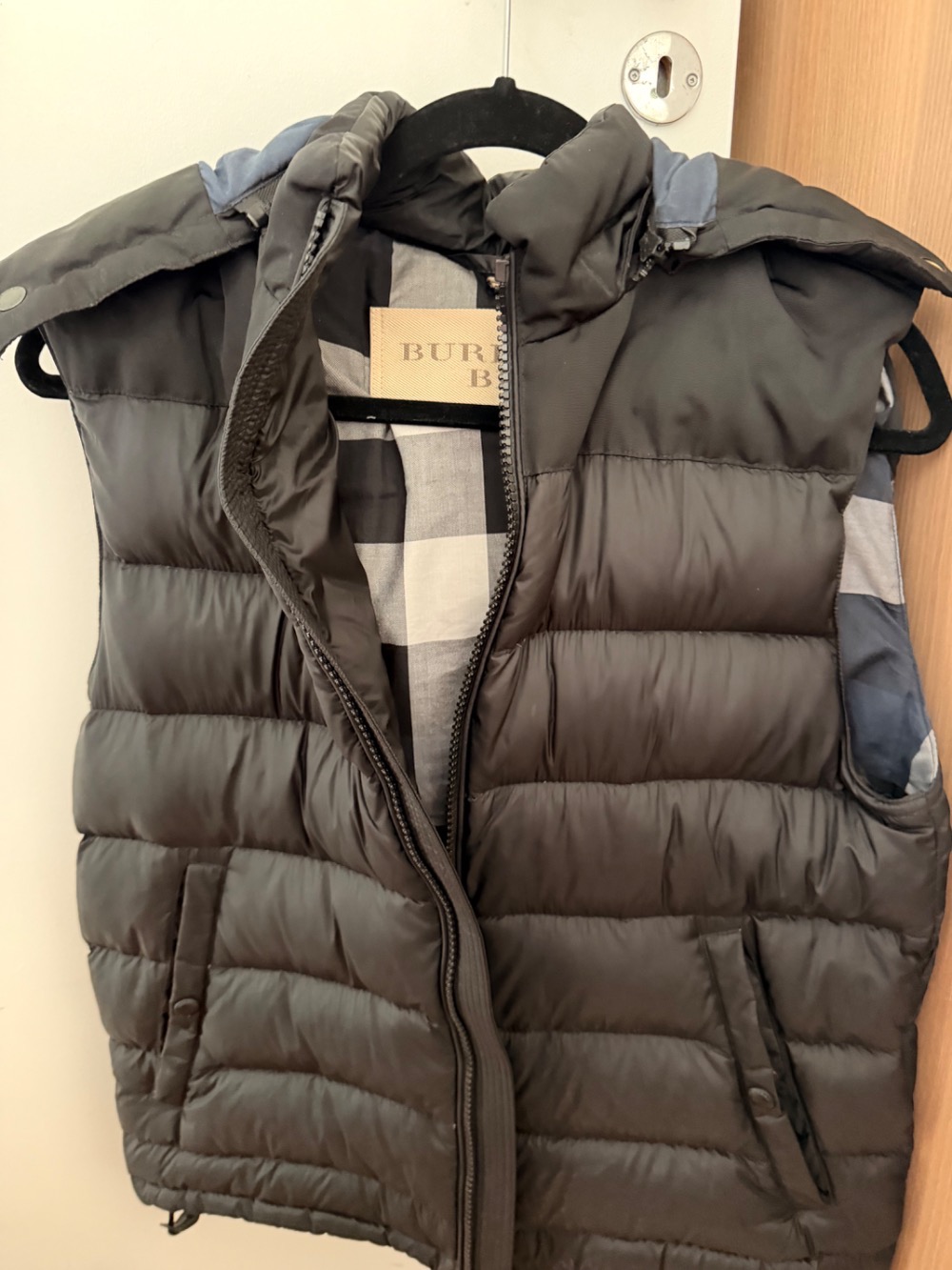 Burberry Puffer Vest with removable hood