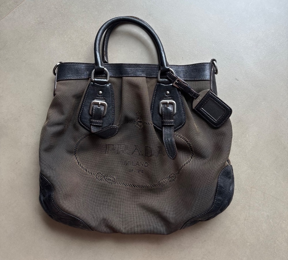 Prada Canapa logo shoulder bag