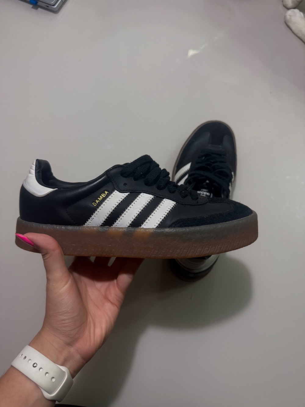 adidas Sambae Core Black Gold Metallic