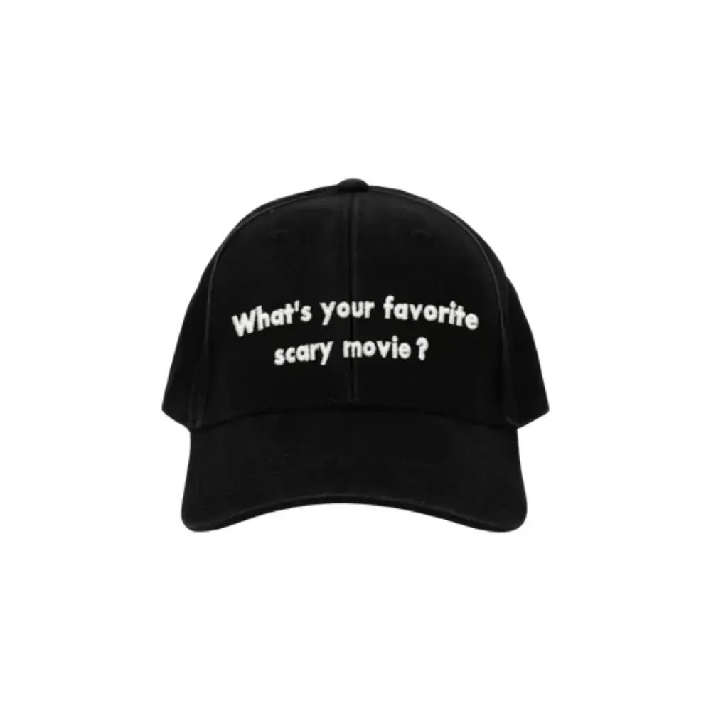 Scream x Cactus Jack x Don Toliver Boné Favorite Scary Movie Black — Único, Novo