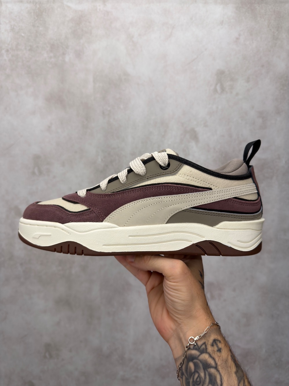 Puma-180 Pro Rich Cocoa Silver Fog Mouse Gray