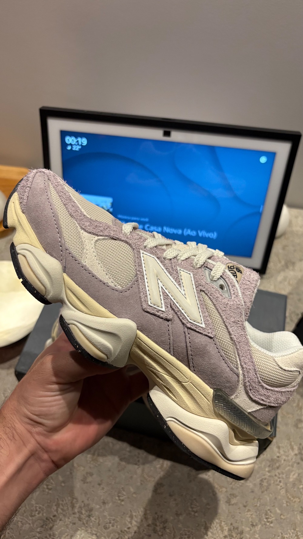 New Balance 9060 Truffle Salt Timber Wolf — 38, Novo