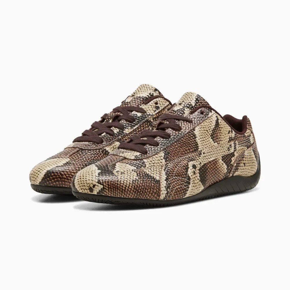 Puma Speedcat Snake Print Bitter Chocolate Toasted Almond