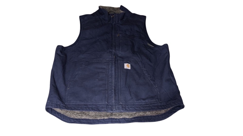 Colete Carhartt Washed Duck Sherpa-Lined Mock-Neck (Loose Fit)