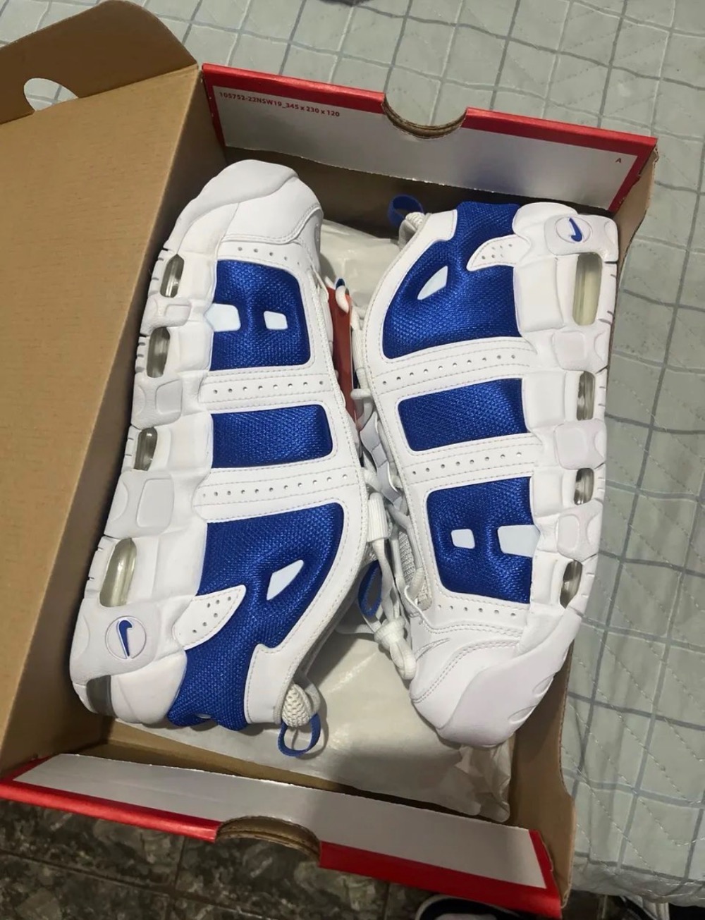 Nike Air More Uptempo Low White Hyper Royal