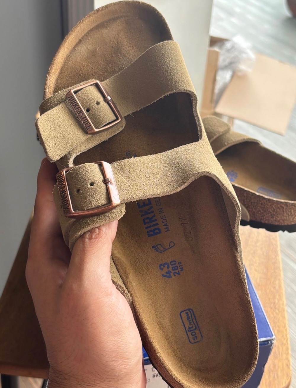 Sandália Birkenstock Arizona BS Taupe