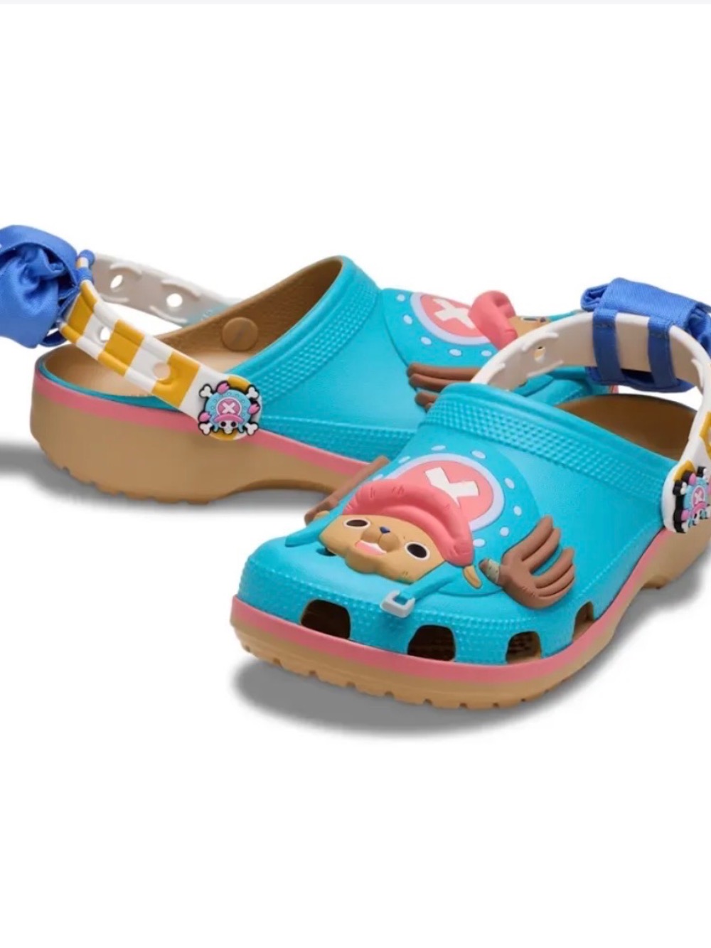 One Piece x Crocs Classic Clog Chopper Blue Brown — 35 / 38 / 39 / 40 / 41 / 42 / 43 / 44, Novo