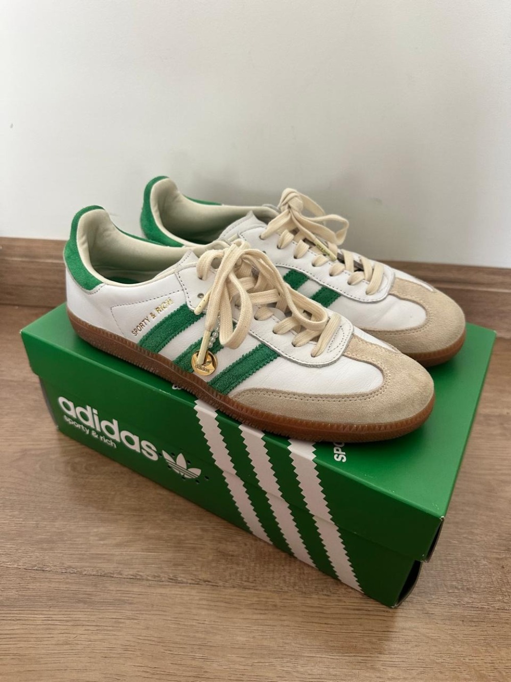 Sporty & Rich x adidas Samba OG Green
