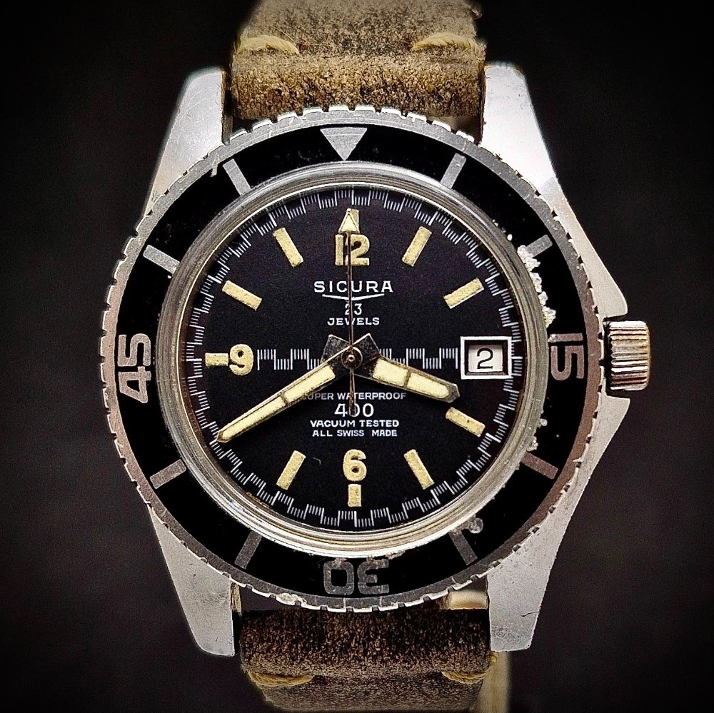 Relógio Sicura Submarine 400 Black 38mm