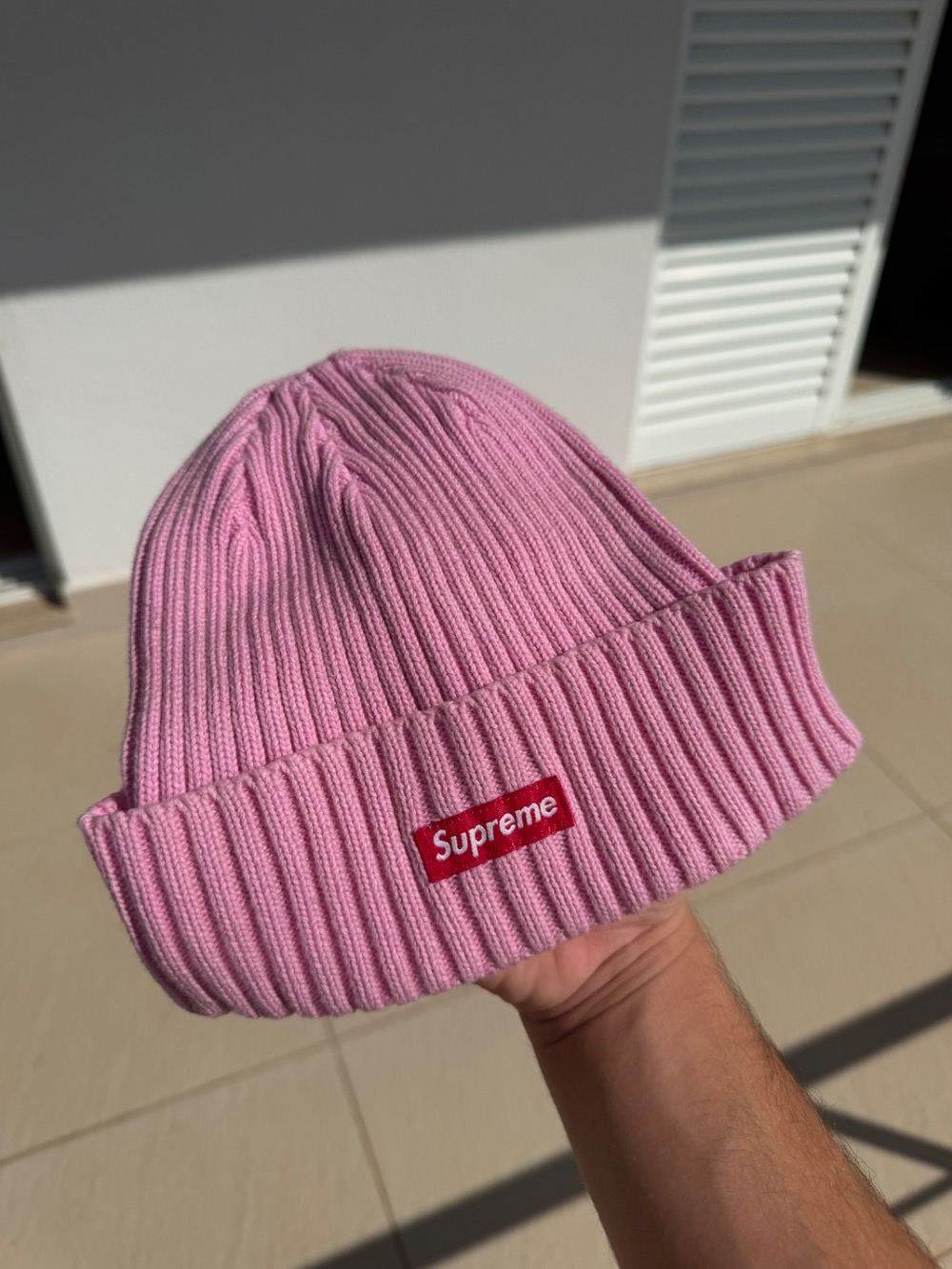 Touca Supreme Overdyed Light Pink SS26-W1 — Único, Novo